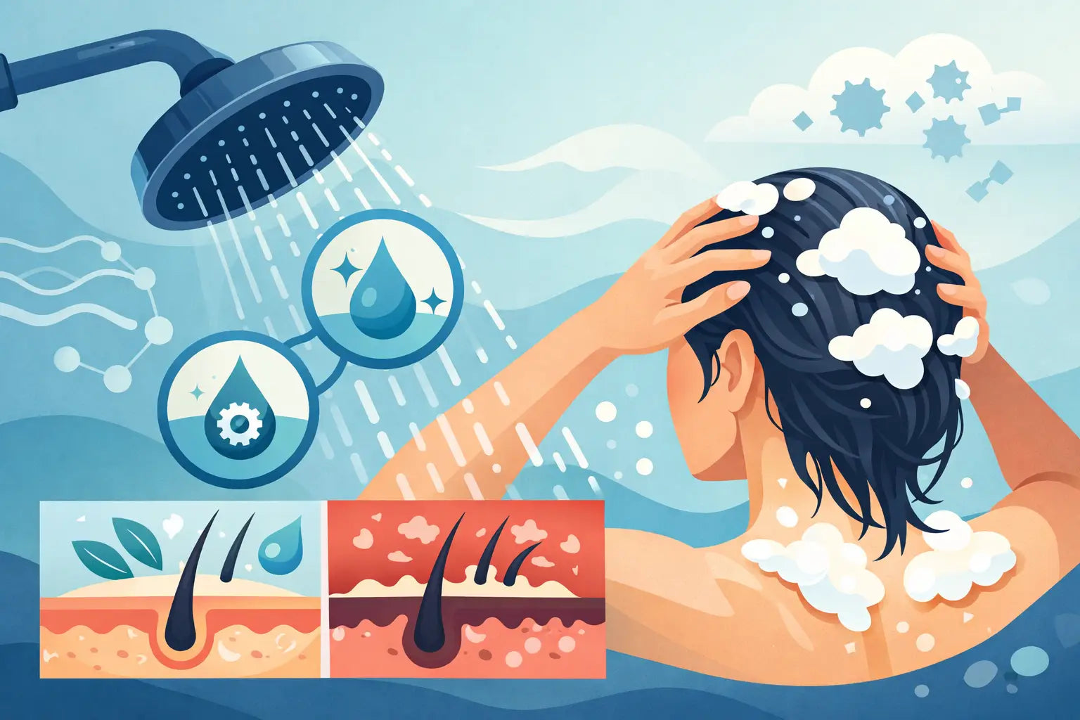 How Shower Water Affects Your Scalp Health