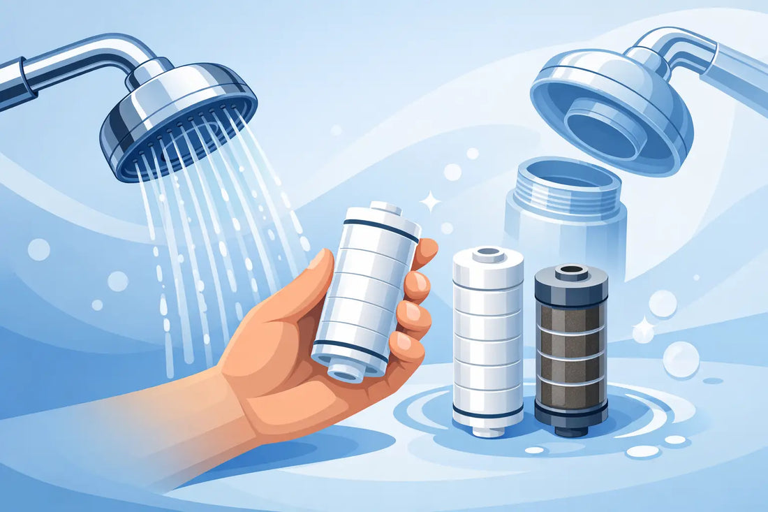Filtered Shower Head Replacement Cartridge Guide