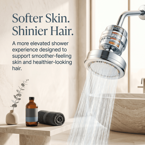 Aqumori Filtered Showerhead for Hard Water