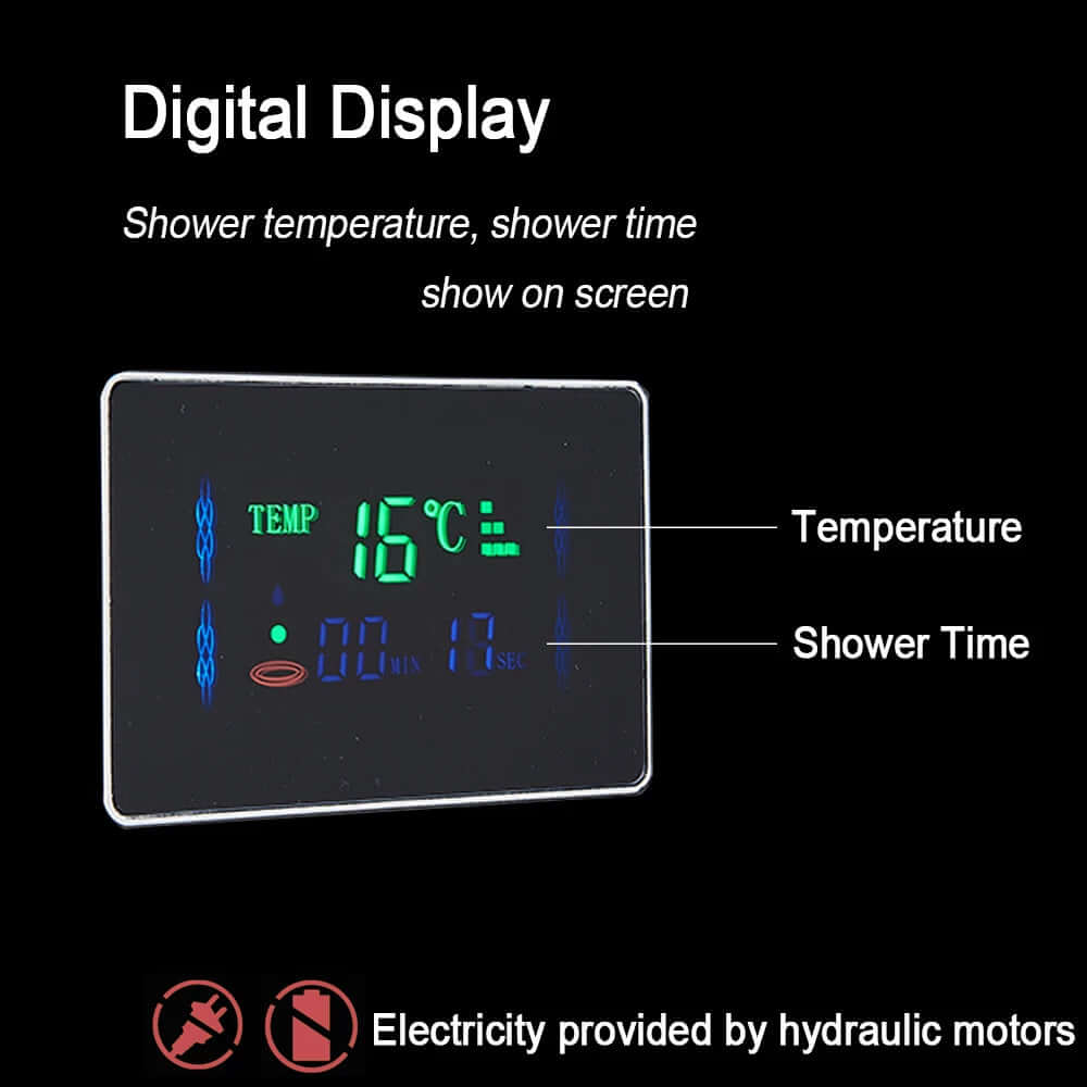 Aquamori Brushed Spa Shower Panel